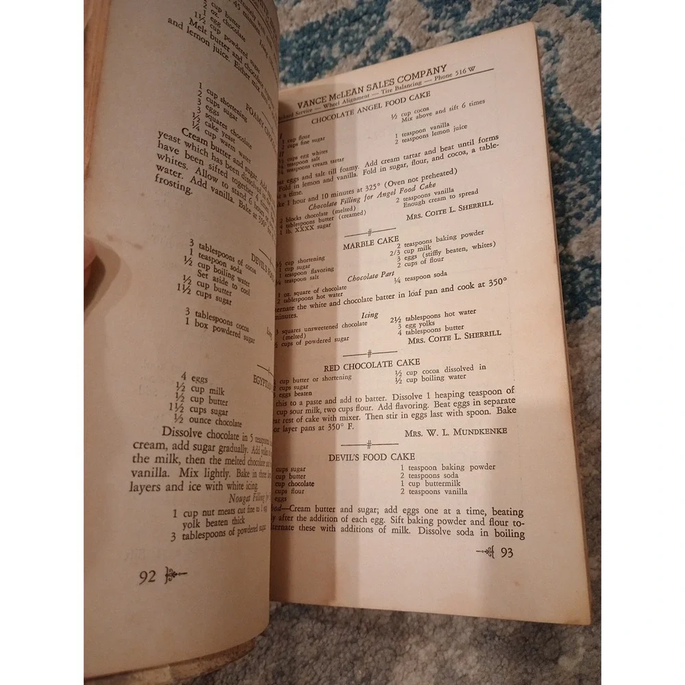 Milady's Favorite Cook Book First Associate Reformed Pres Church Statesville, NC